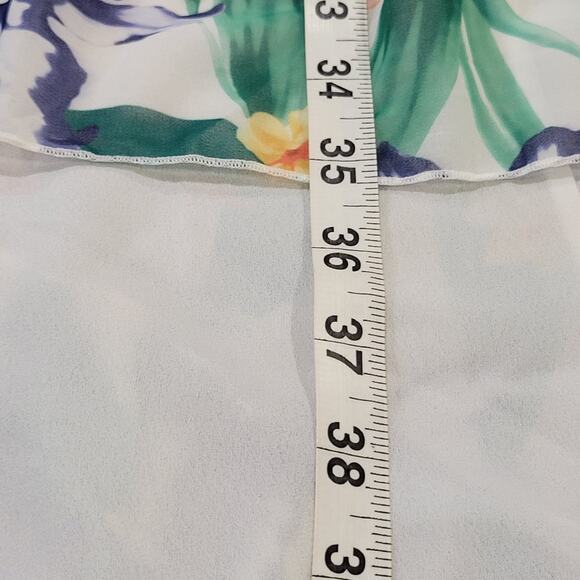 Sweet Pea for New York & Company Strapless Floral M Hi Low Dress Lined No Belt - Picture 7 of 10